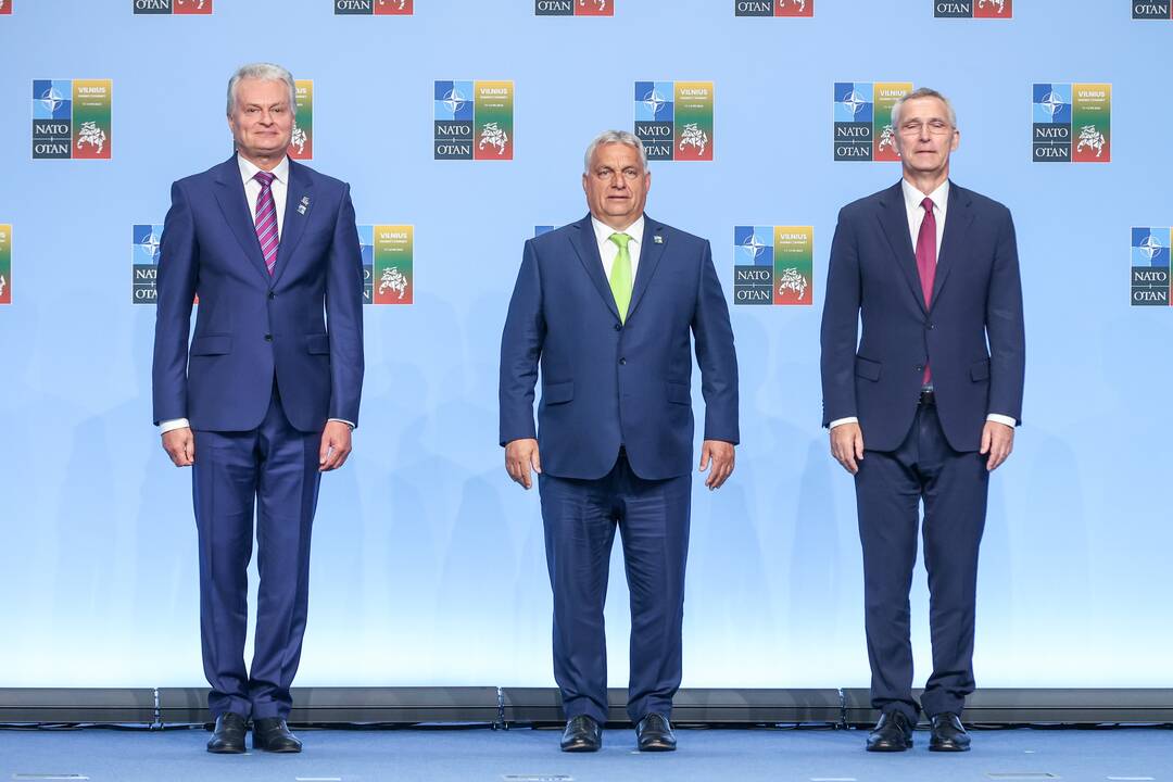 NATO lyderių pasitikimo ceremonija