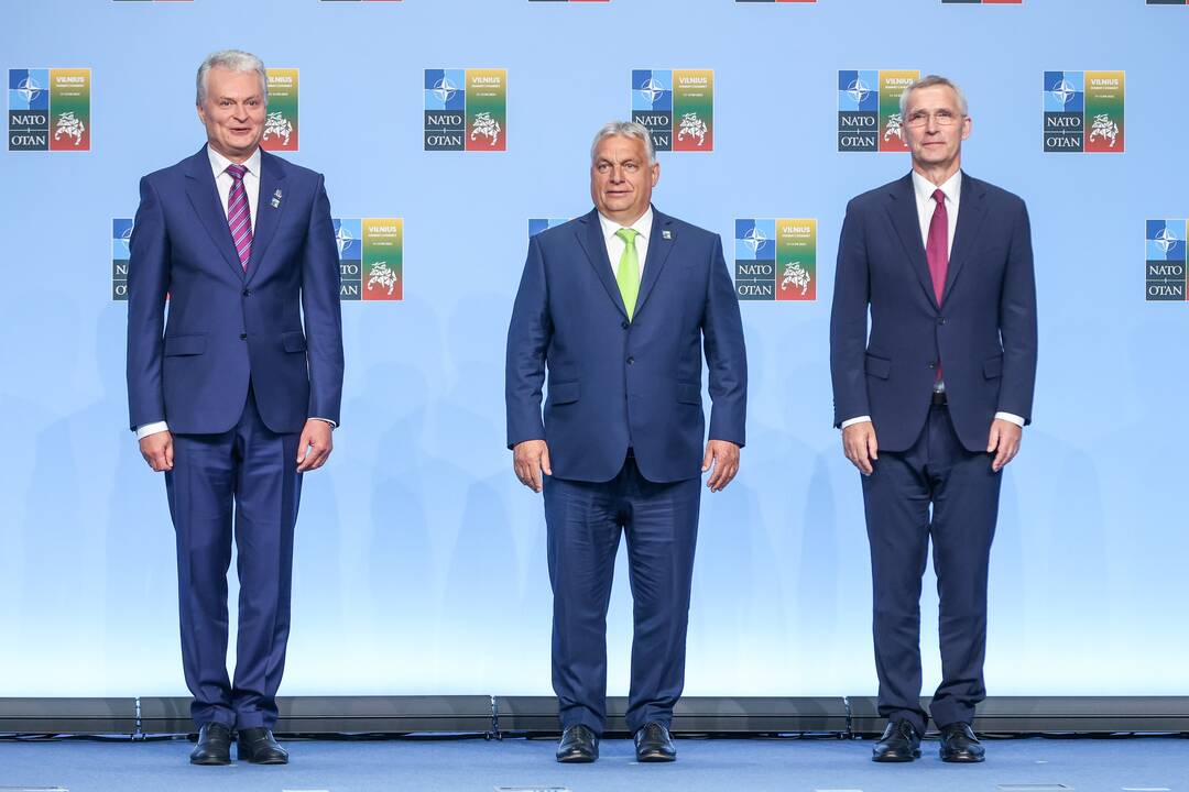 NATO lyderių pasitikimo ceremonija