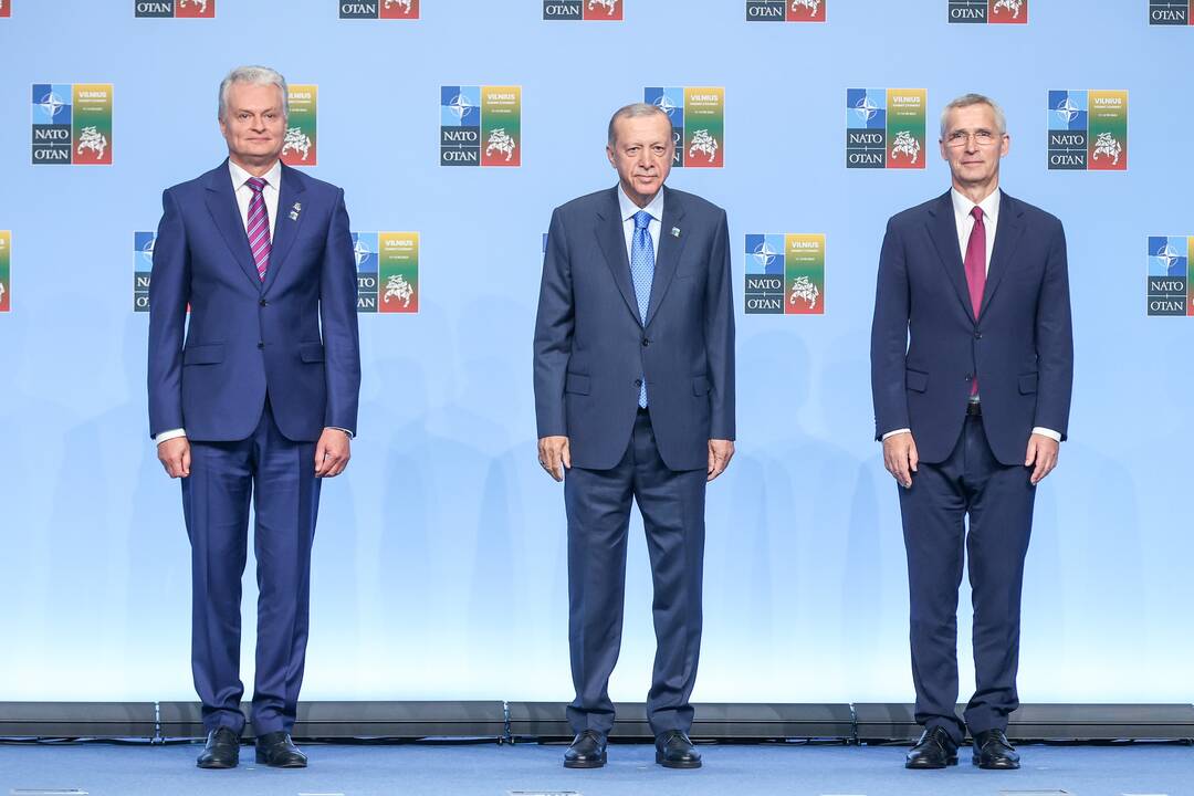 NATO lyderių pasitikimo ceremonija