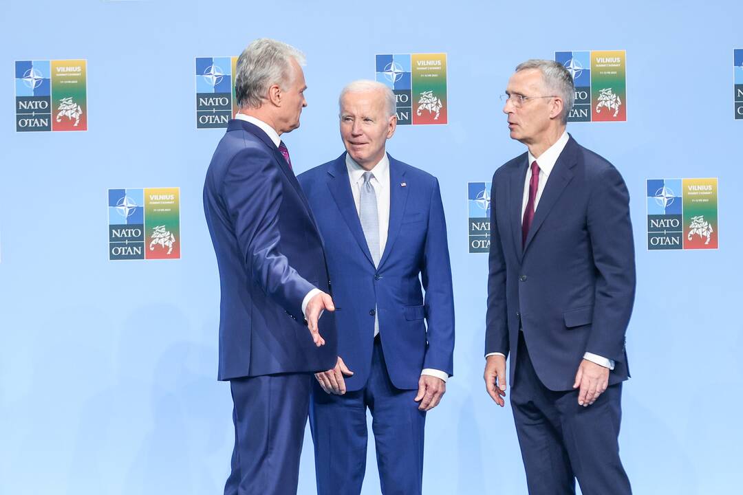 NATO lyderių pasitikimo ceremonija