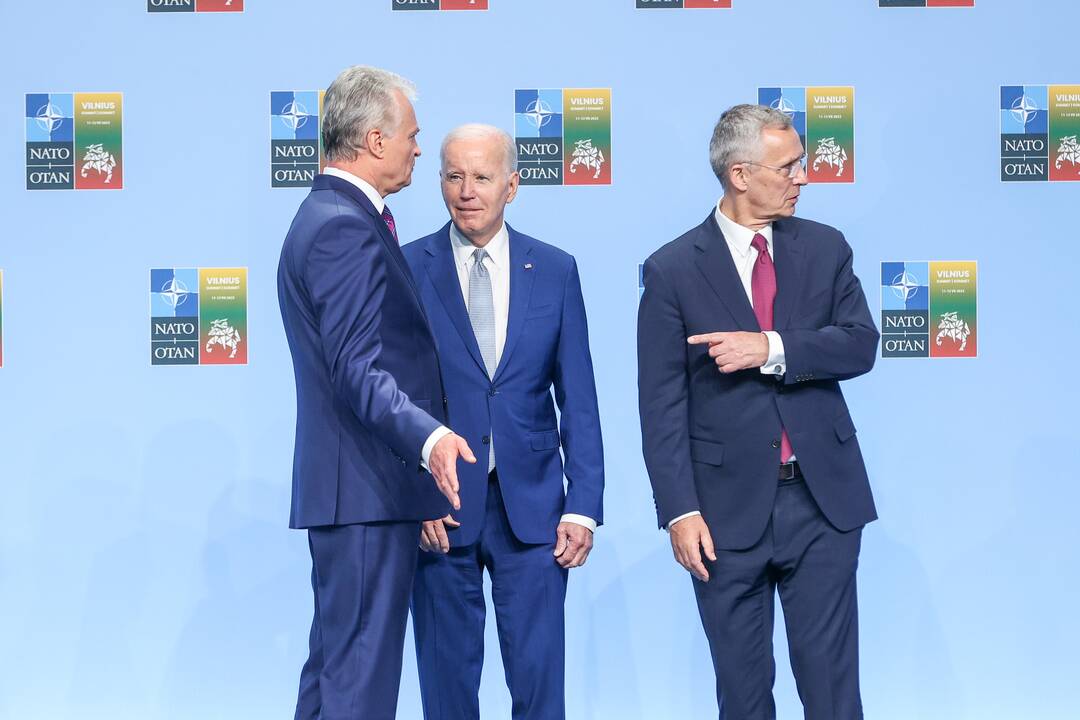 NATO lyderių pasitikimo ceremonija