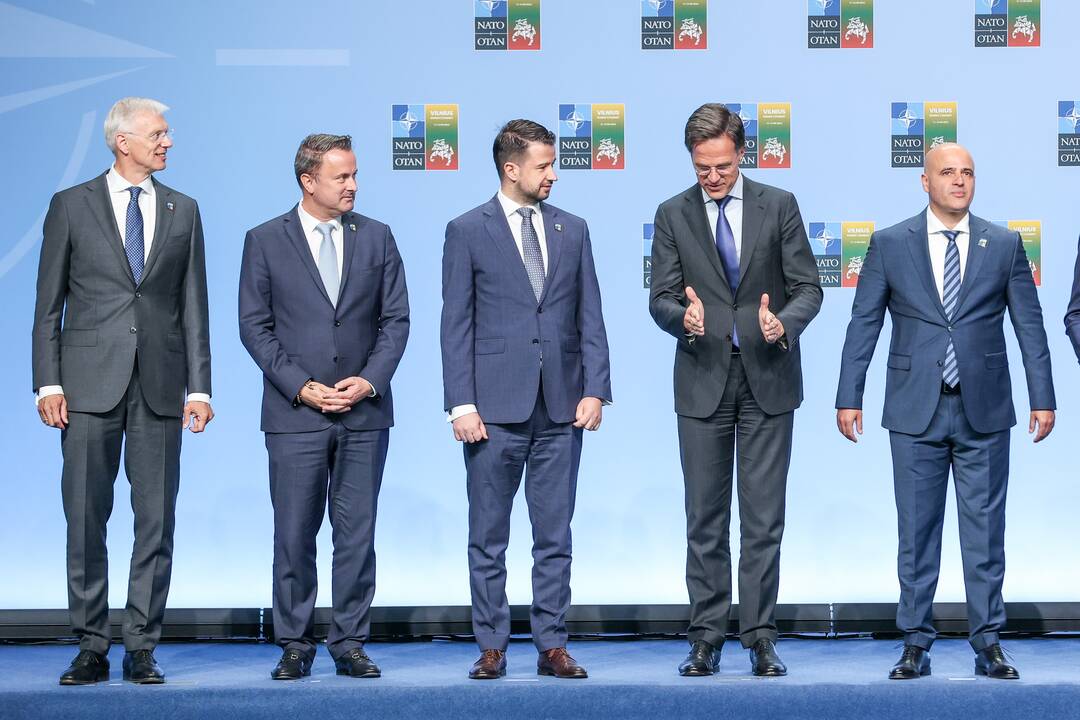 NATO lyderių pasitikimo ceremonija