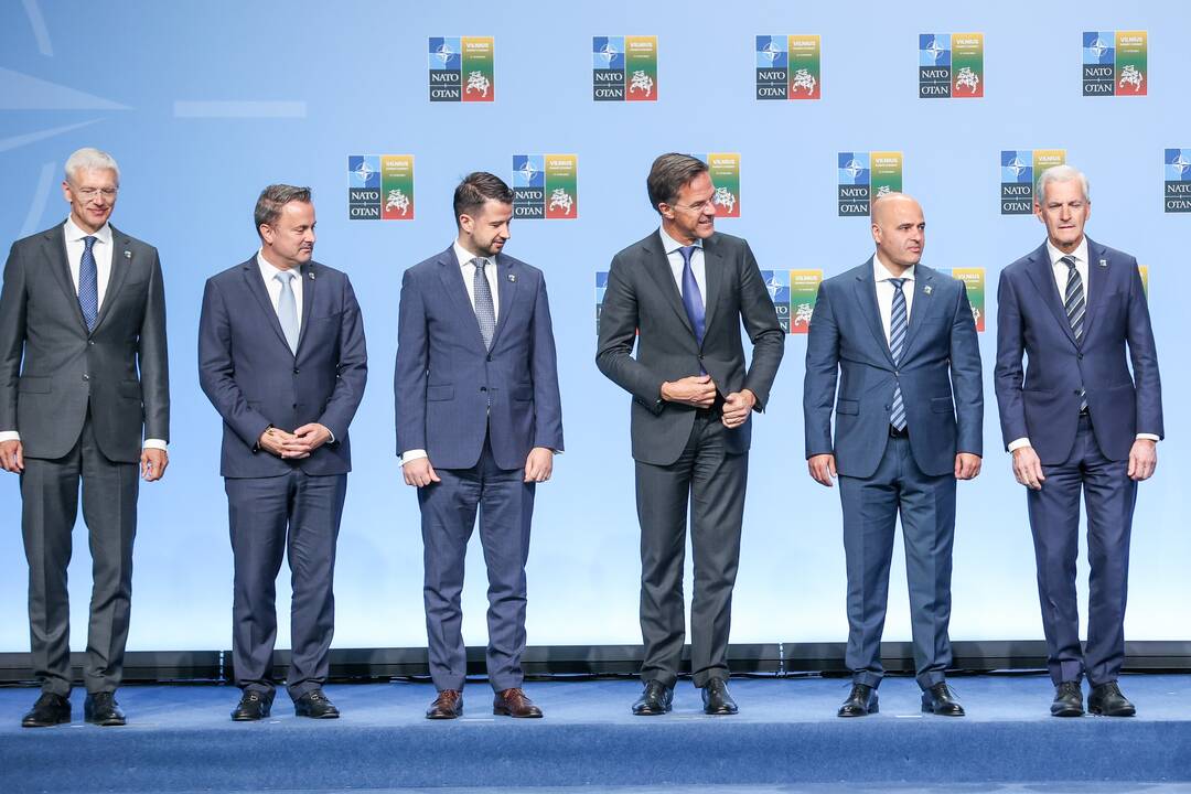 NATO lyderių pasitikimo ceremonija