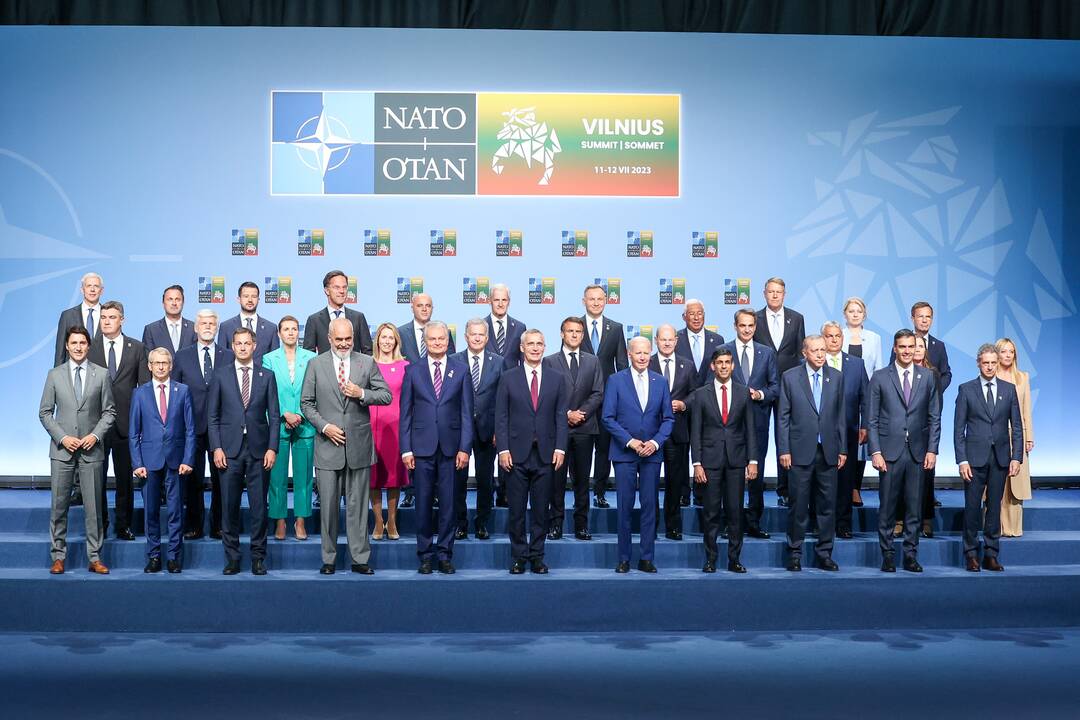 NATO lyderių pasitikimo ceremonija