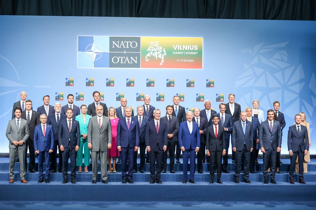 NATO lyderių pasitikimo ceremonija
