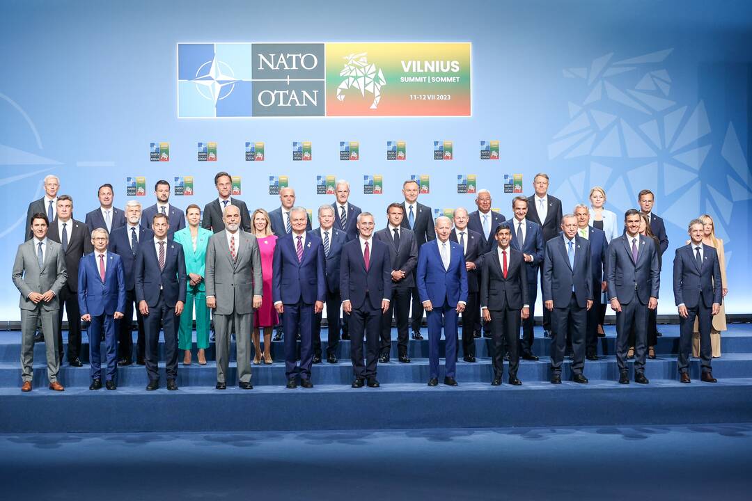 NATO lyderių pasitikimo ceremonija