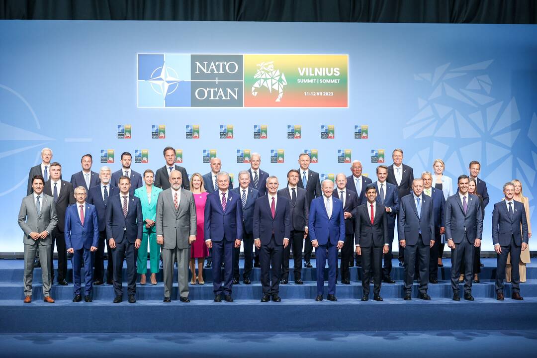 NATO lyderių pasitikimo ceremonija