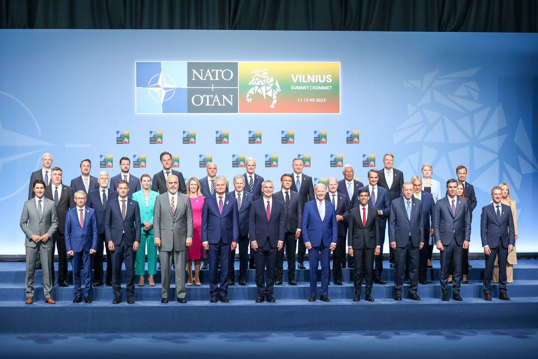 NATO lyderių pasitikimo ceremonija