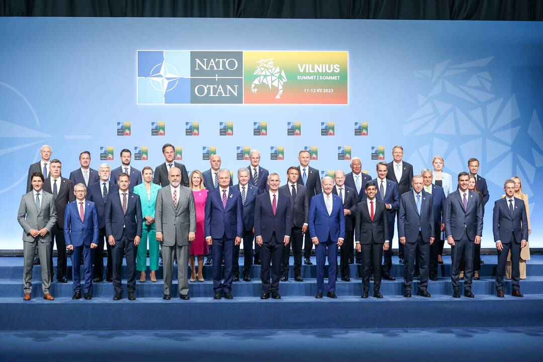 NATO lyderių pasitikimo ceremonija