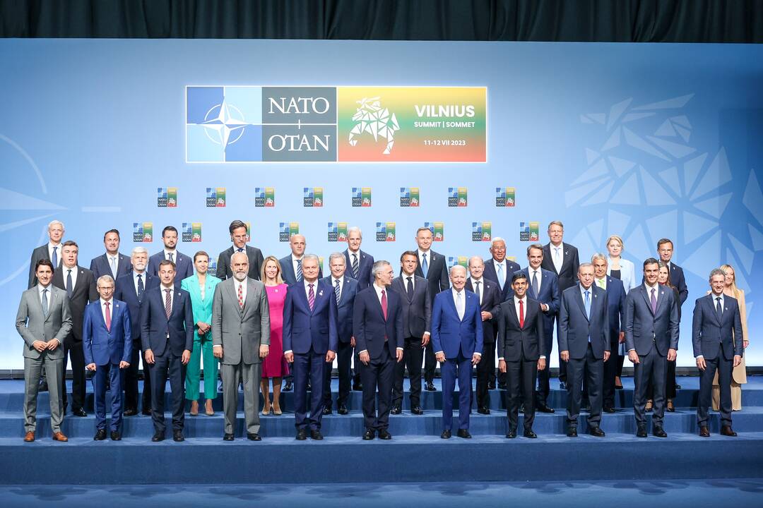 NATO lyderių pasitikimo ceremonija