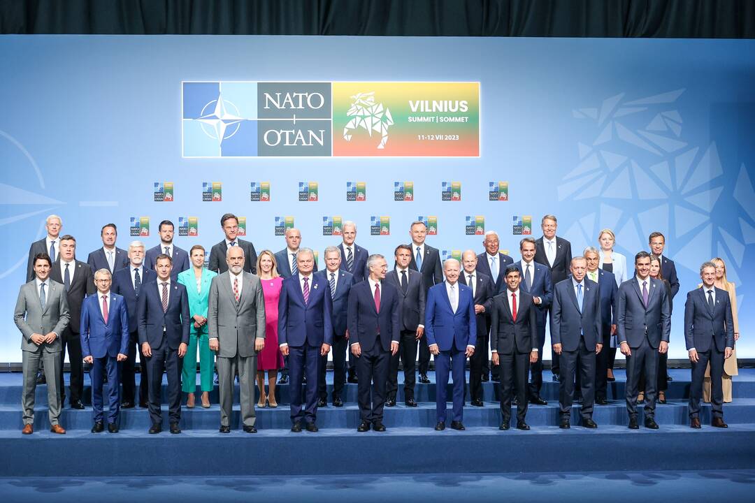 NATO lyderių pasitikimo ceremonija
