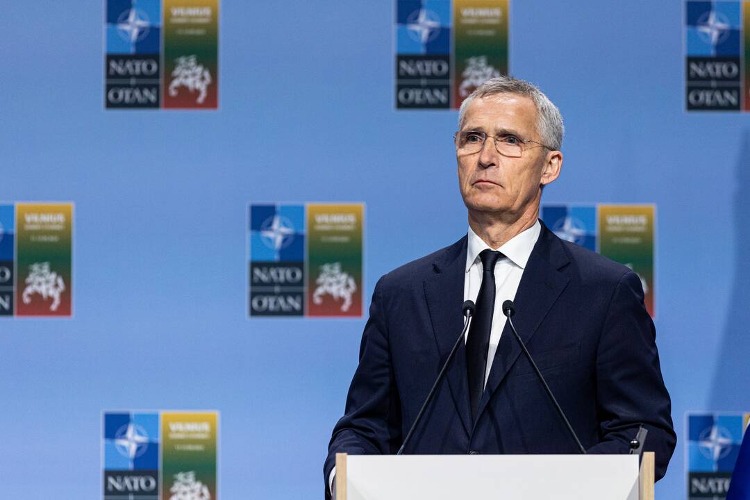 V. Zelenskio spaudos konferencija NATO viršūnių susitikime Vilniuje