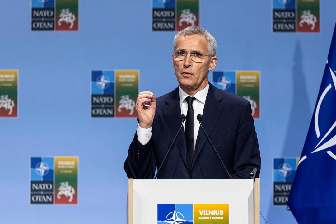 V. Zelenskio spaudos konferencija NATO viršūnių susitikime Vilniuje