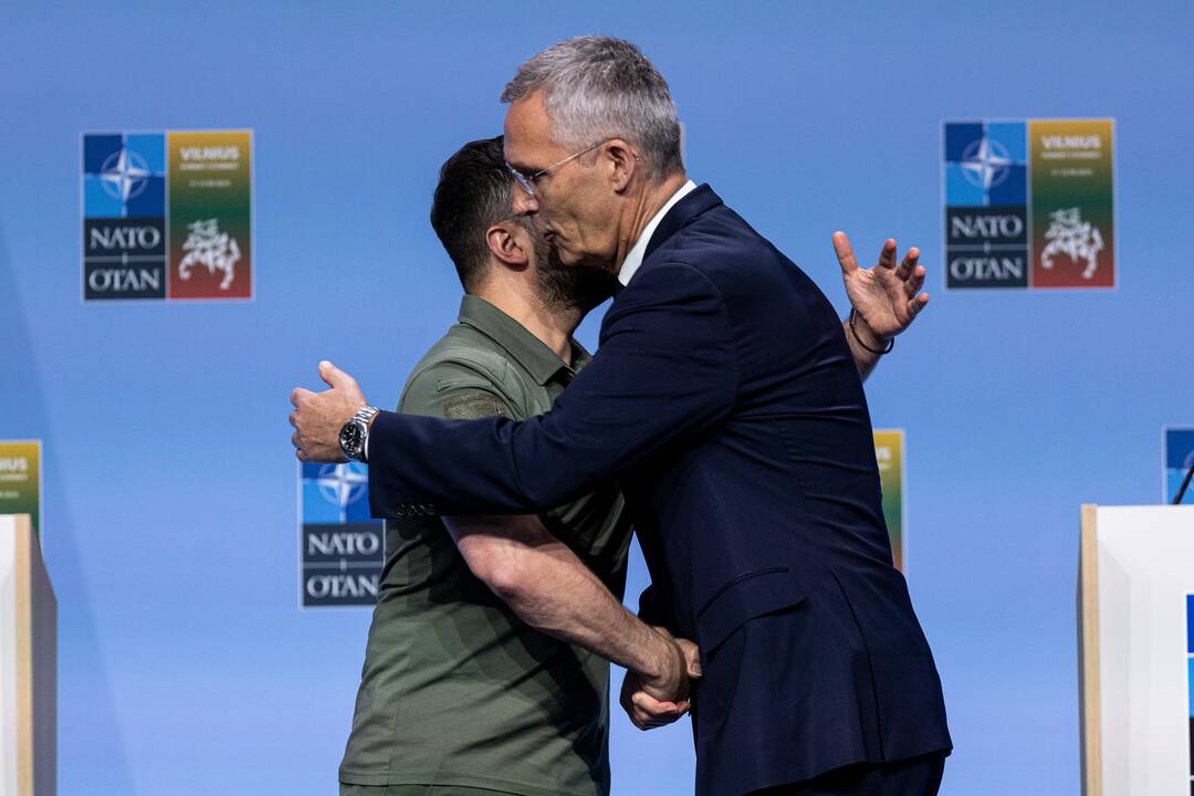 V. Zelenskio spaudos konferencija NATO viršūnių susitikime Vilniuje