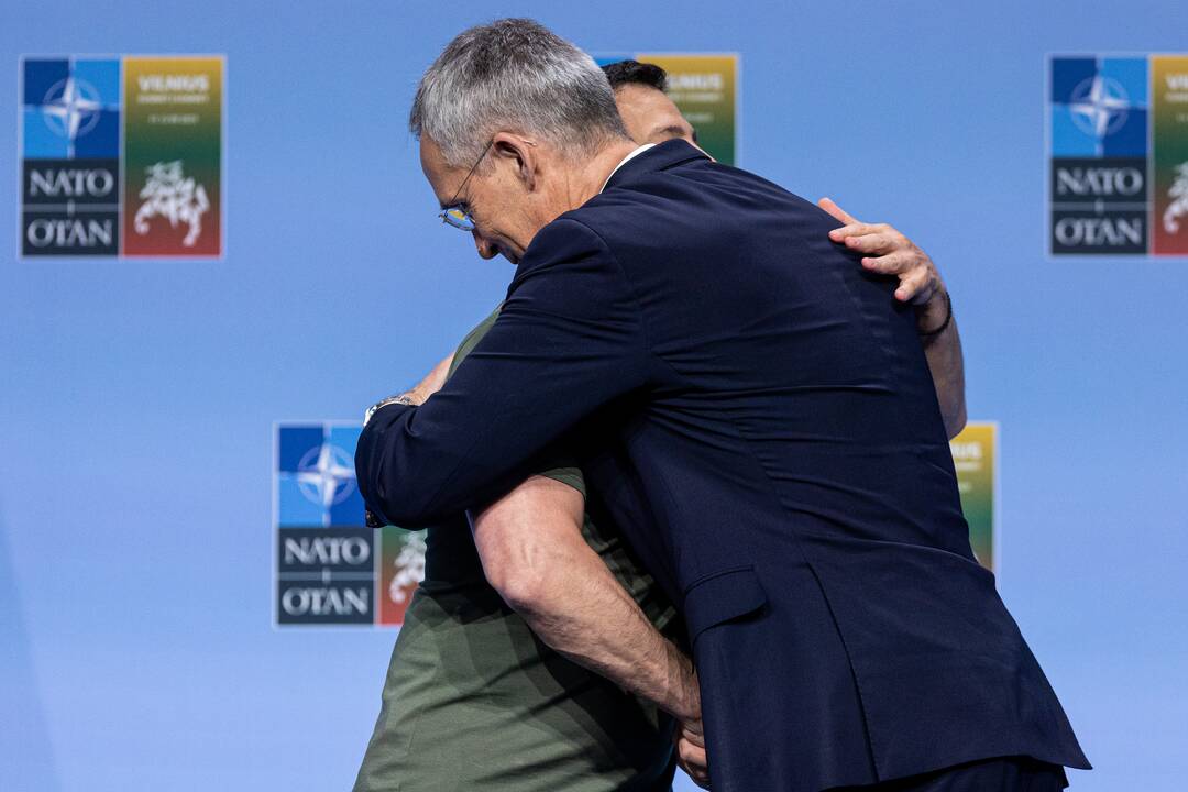 V. Zelenskio spaudos konferencija NATO viršūnių susitikime Vilniuje