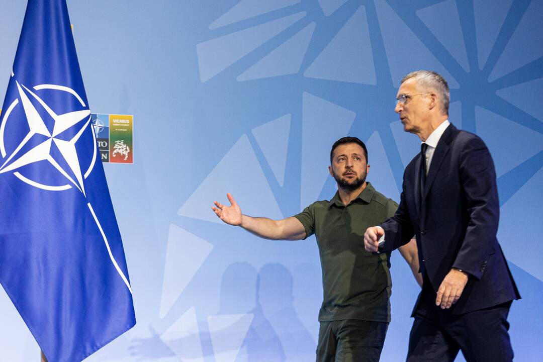 V. Zelenskio spaudos konferencija NATO viršūnių susitikime Vilniuje