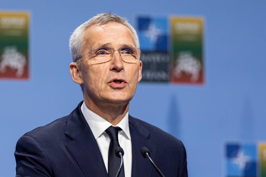 V. Zelenskio spaudos konferencija NATO viršūnių susitikime Vilniuje