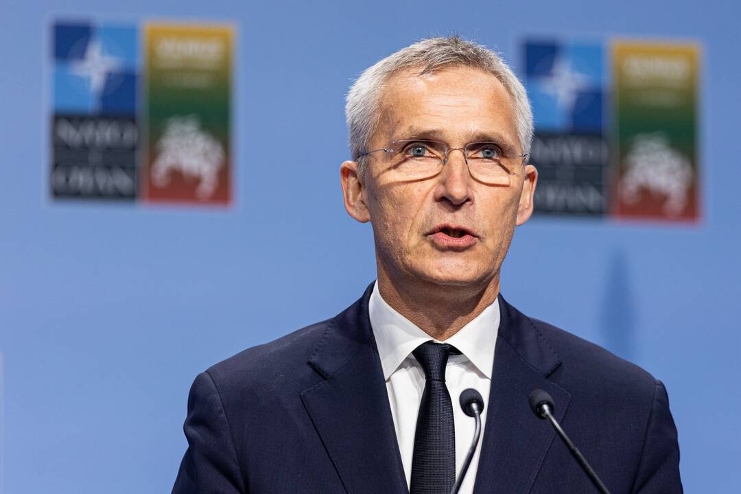 V. Zelenskio spaudos konferencija NATO viršūnių susitikime Vilniuje