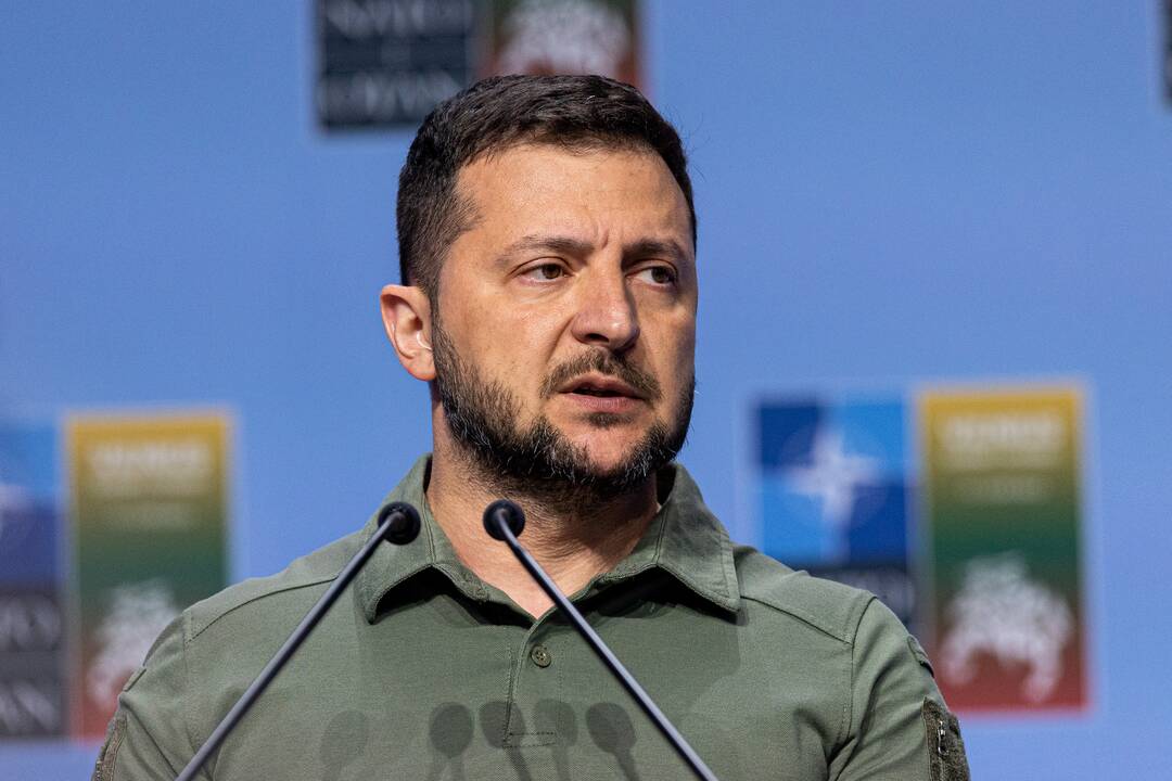 V. Zelenskio spaudos konferencija NATO viršūnių susitikime Vilniuje
