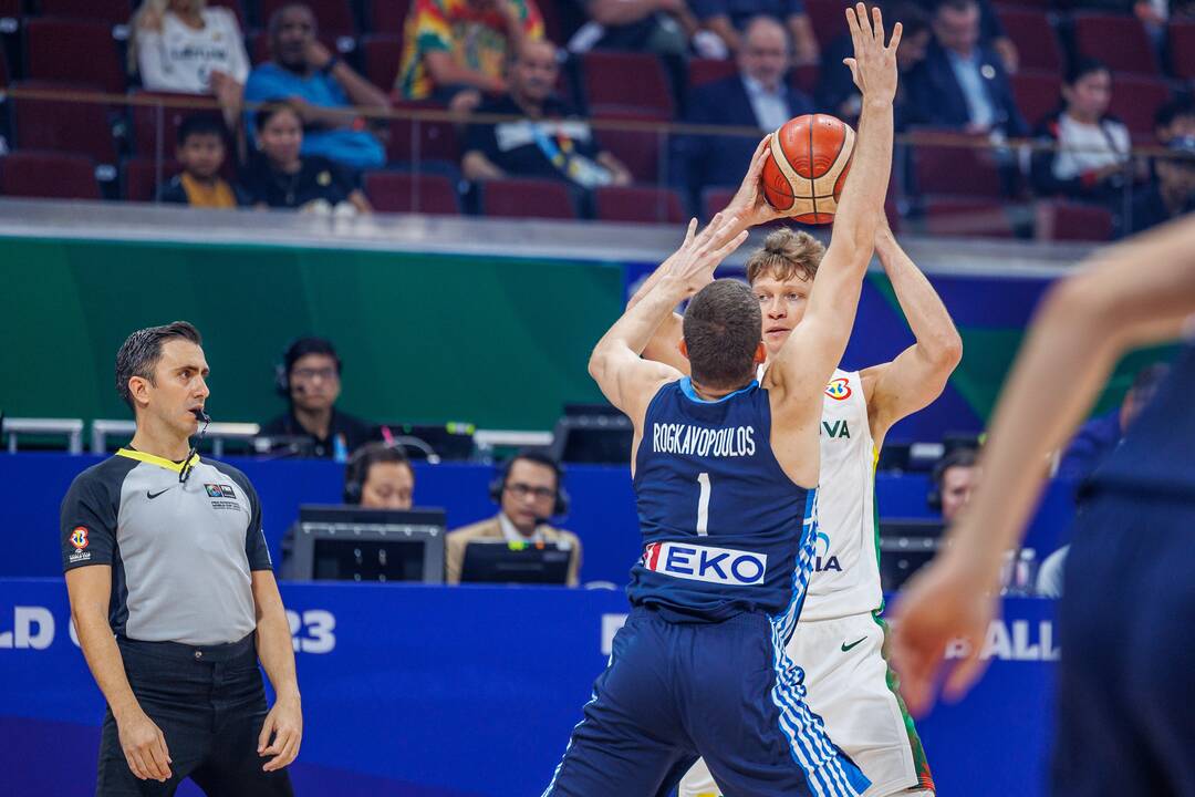 Pasaulio krepšinio čempionato Filipinuose grupės rungtynės: Lietuva – Graikija