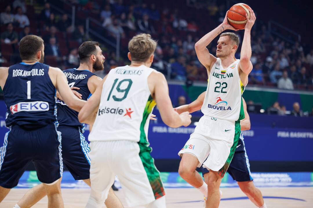 Pasaulio krepšinio čempionato Filipinuose grupės rungtynės: Lietuva – Graikija