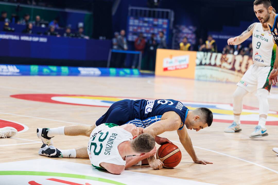 Pasaulio krepšinio čempionato Filipinuose grupės rungtynės: Lietuva – Graikija