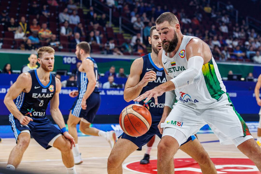 Pasaulio krepšinio čempionato Filipinuose grupės rungtynės: Lietuva – Graikija