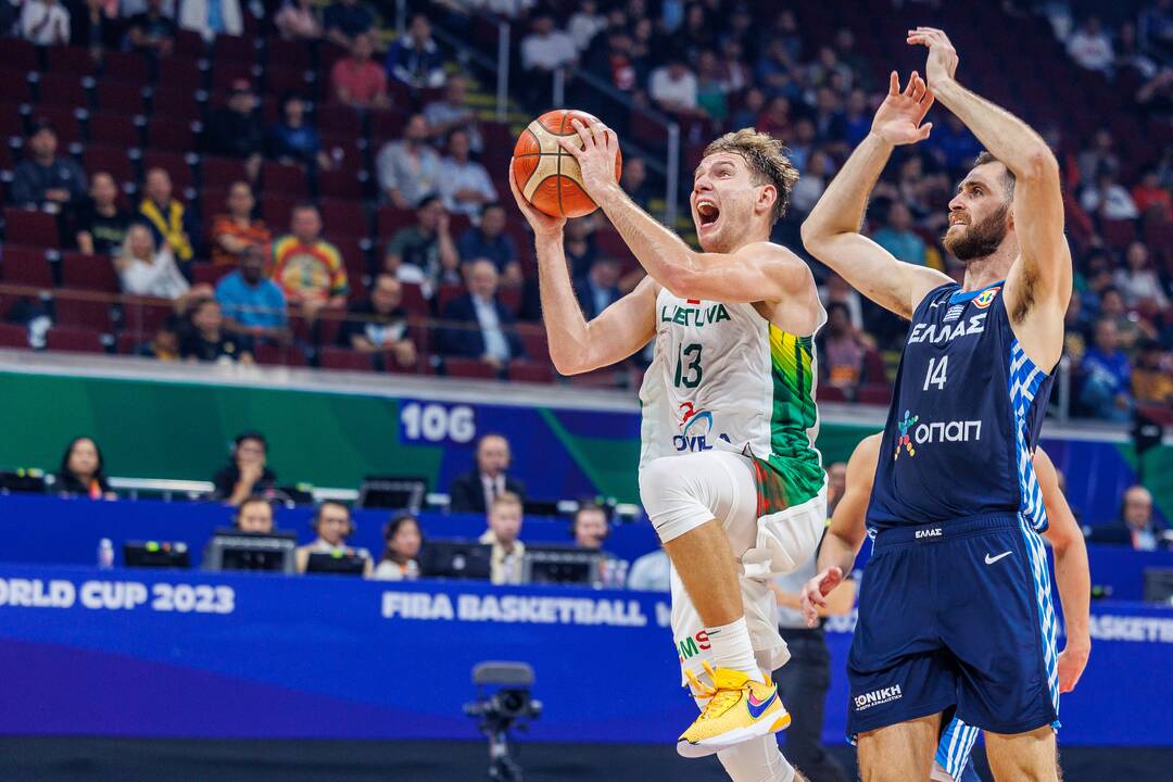 Pasaulio krepšinio čempionato Filipinuose grupės rungtynės: Lietuva – Graikija
