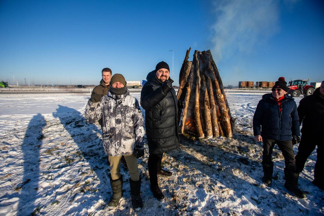 Ūkininkų protesto laužai