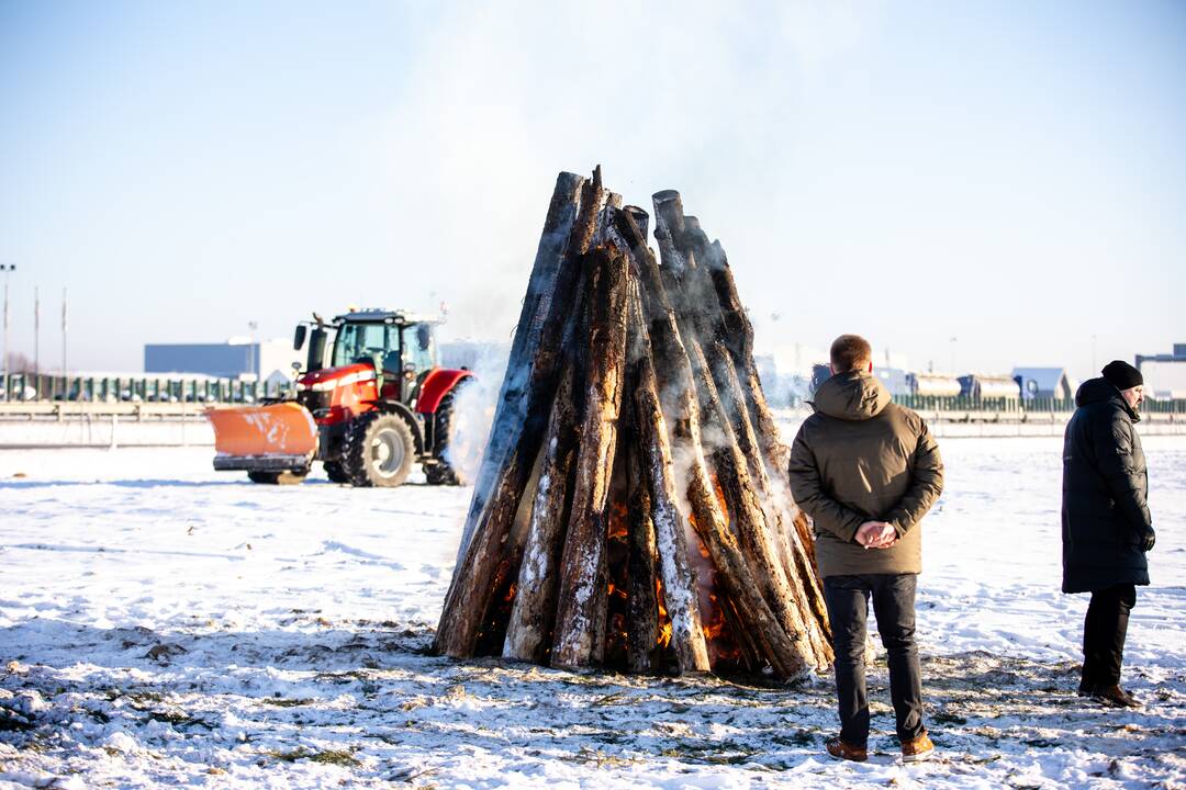 Ūkininkų protesto laužai