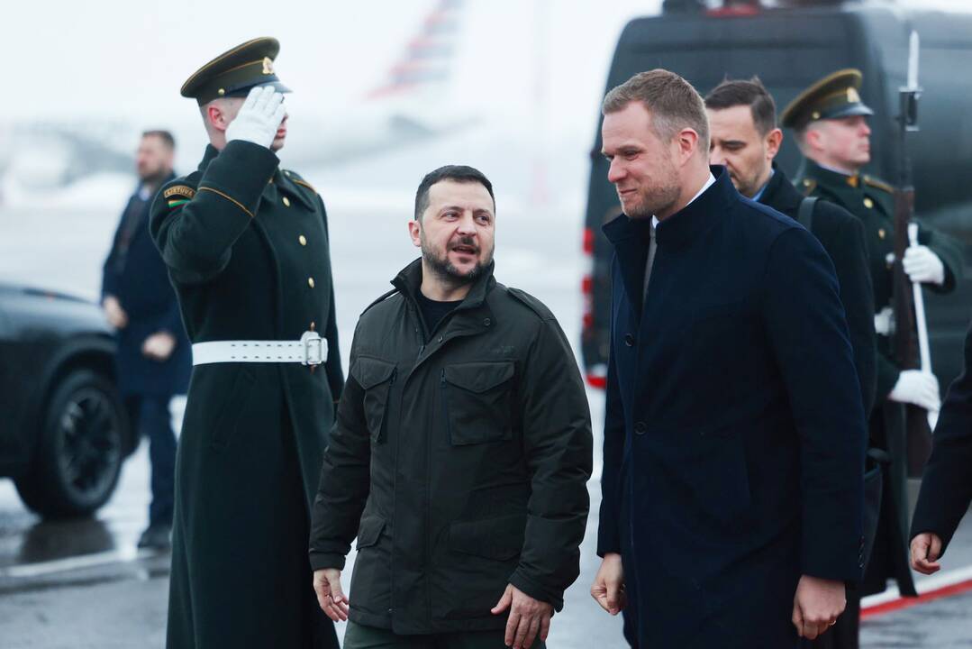 Į Lietuvą atvyko Ukrainos prezidentas V. Zelenskis