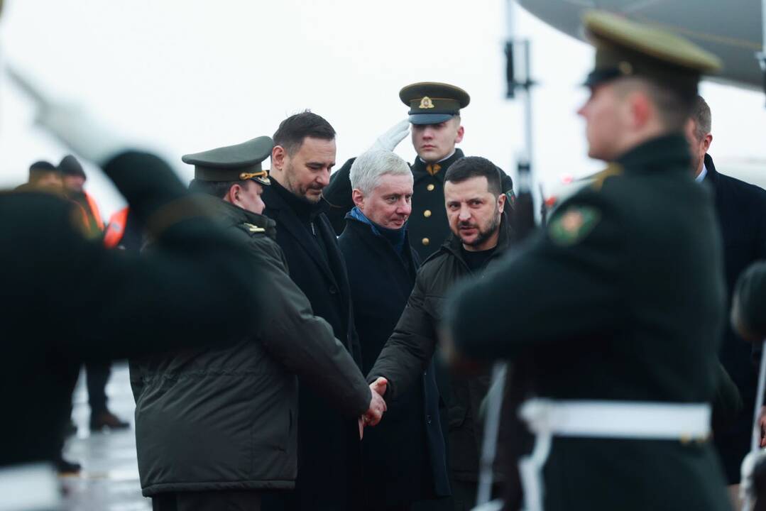 Į Lietuvą atvyko Ukrainos prezidentas V. Zelenskis