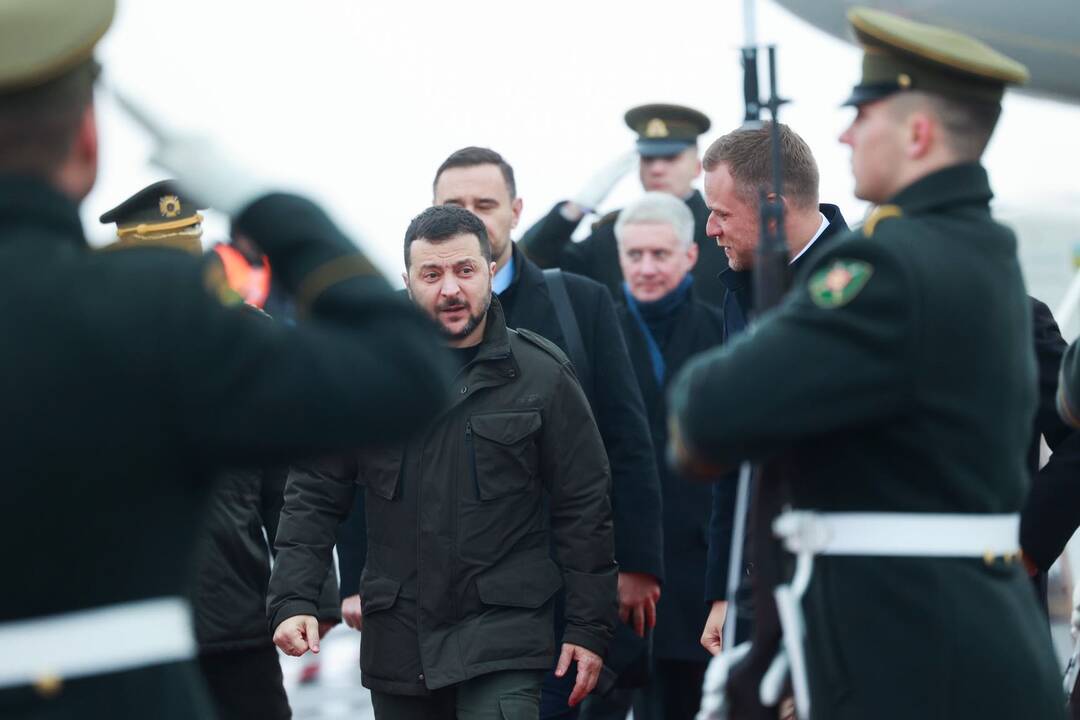 Į Lietuvą atvyko Ukrainos prezidentas V. Zelenskis