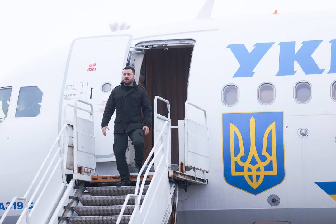 Į Lietuvą atvyko Ukrainos prezidentas V. Zelenskis