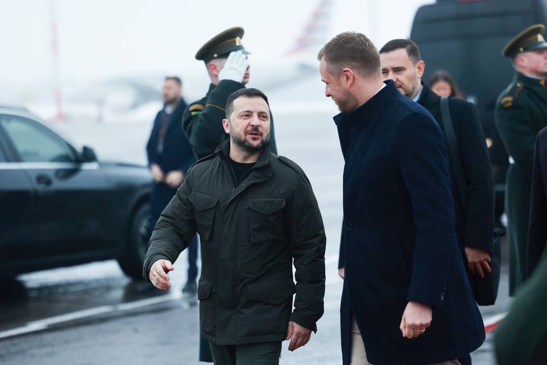 Į Lietuvą atvyko Ukrainos prezidentas V. Zelenskis