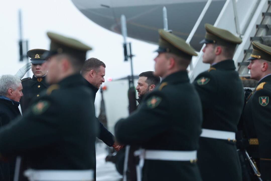 Į Lietuvą atvyko Ukrainos prezidentas V. Zelenskis