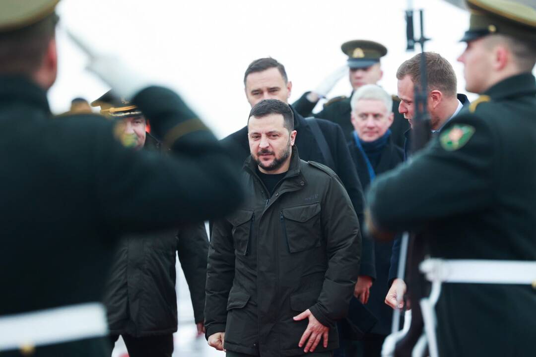 Į Lietuvą atvyko Ukrainos prezidentas V. Zelenskis