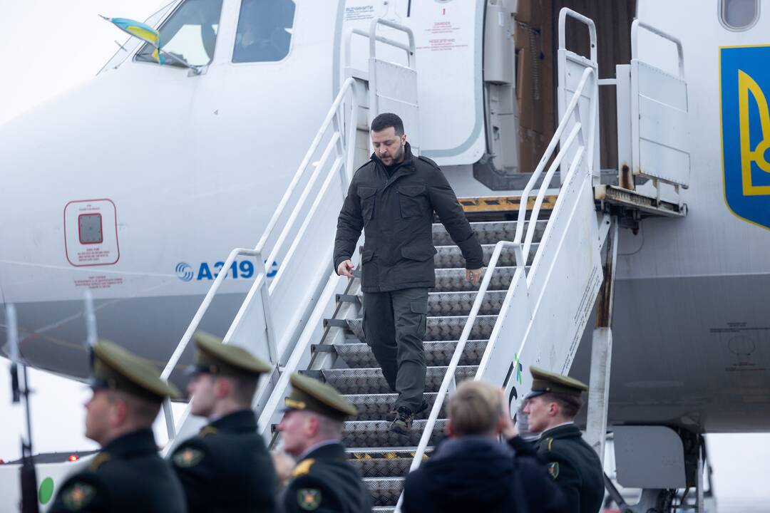 Į Lietuvą atvyko Ukrainos prezidentas V. Zelenskis
