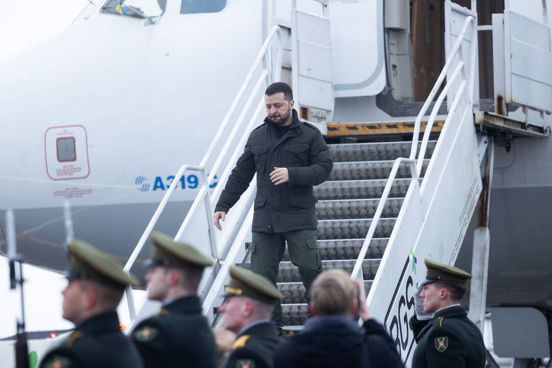Į Lietuvą atvyko Ukrainos prezidentas V. Zelenskis