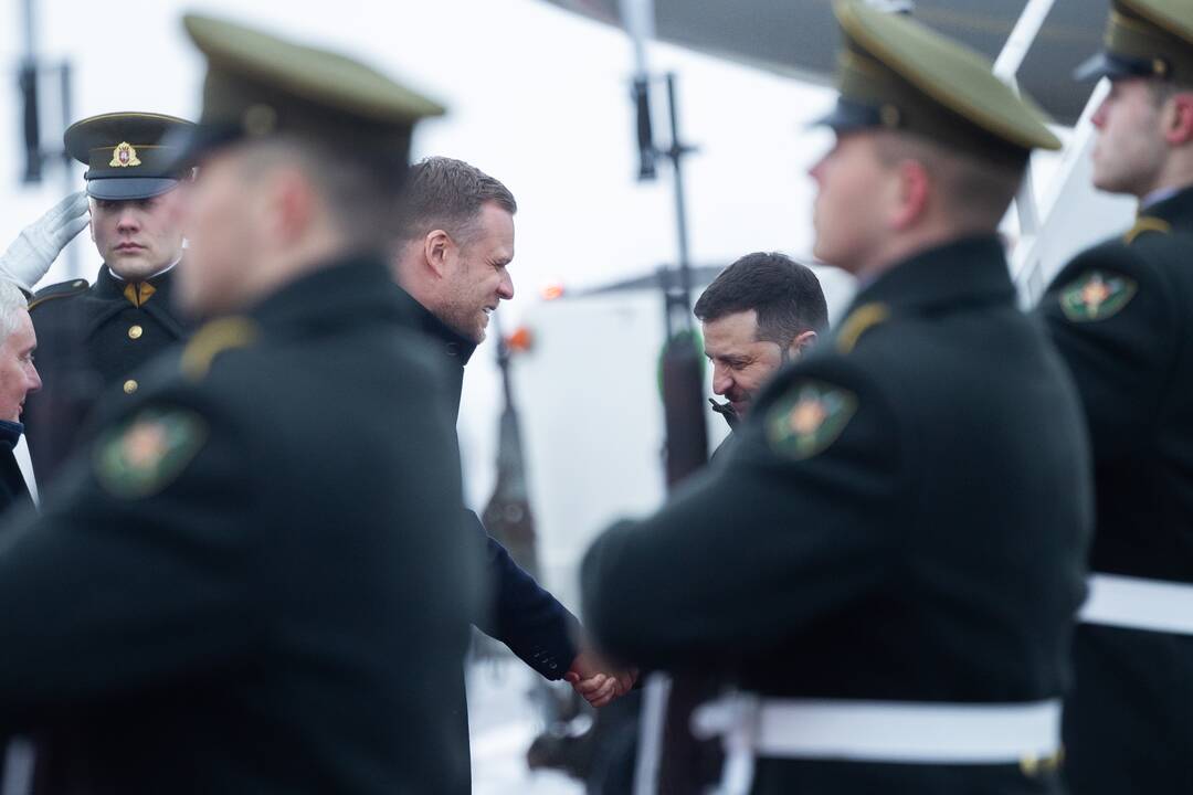 Į Lietuvą atvyko Ukrainos prezidentas V. Zelenskis