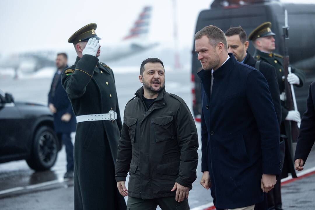 Į Lietuvą atvyko Ukrainos prezidentas V. Zelenskis