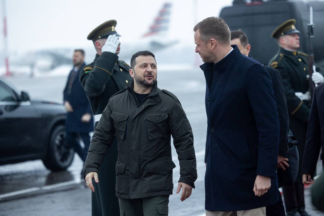 Į Lietuvą atvyko Ukrainos prezidentas V. Zelenskis