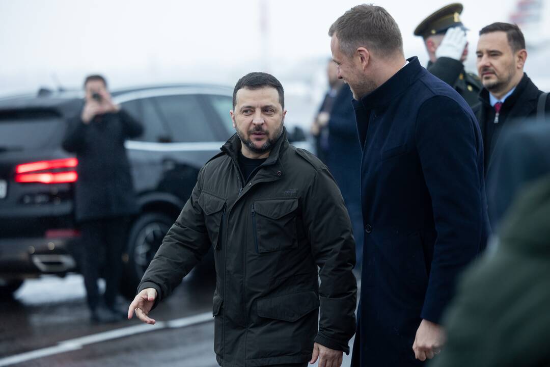 Į Lietuvą atvyko Ukrainos prezidentas V. Zelenskis