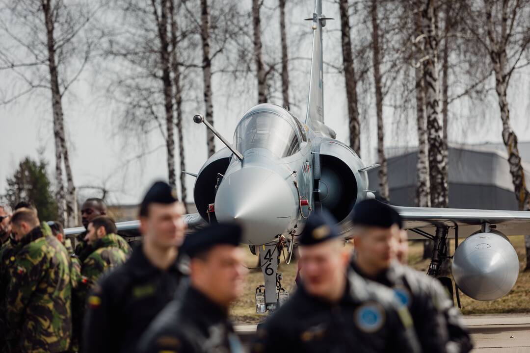 NATO oro policijos misiją Baltijos šalyse vykdančių pajėgų apsikeitimo ceremonija