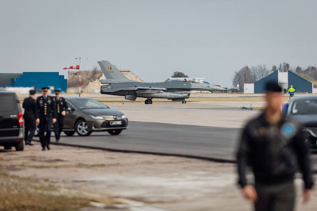 NATO oro policijos misiją Baltijos šalyse vykdančių pajėgų apsikeitimo ceremonija