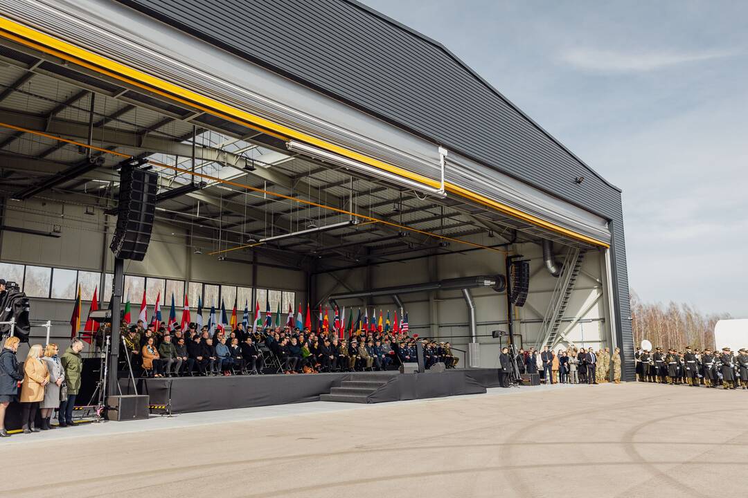NATO oro policijos misiją Baltijos šalyse vykdančių pajėgų apsikeitimo ceremonija