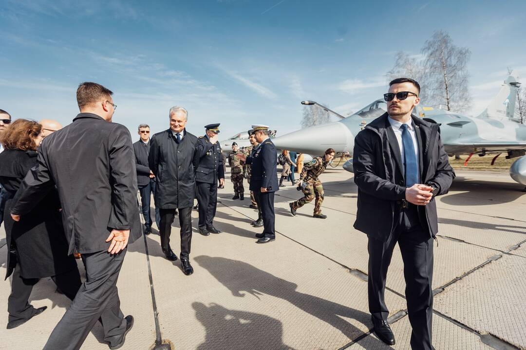 NATO oro policijos misiją Baltijos šalyse vykdančių pajėgų apsikeitimo ceremonija