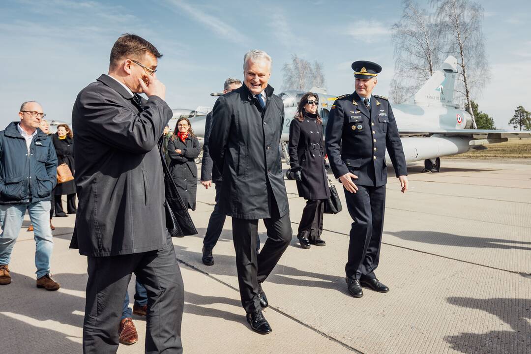 NATO oro policijos misiją Baltijos šalyse vykdančių pajėgų apsikeitimo ceremonija