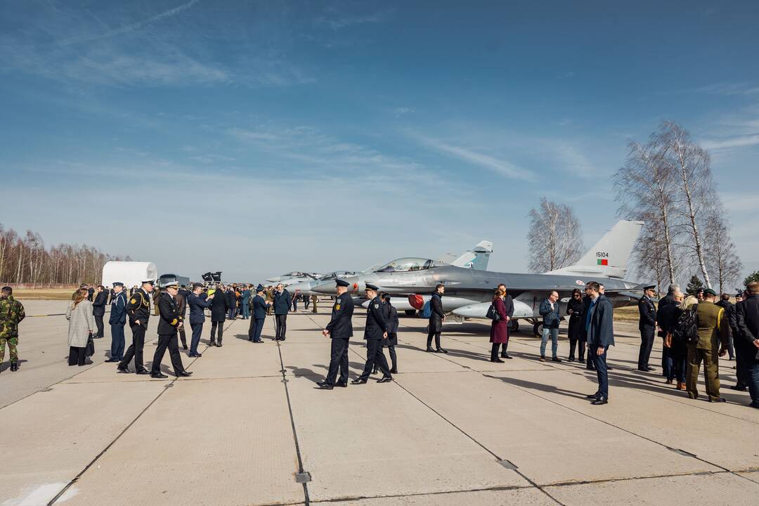 NATO oro policijos misiją Baltijos šalyse vykdančių pajėgų apsikeitimo ceremonija
