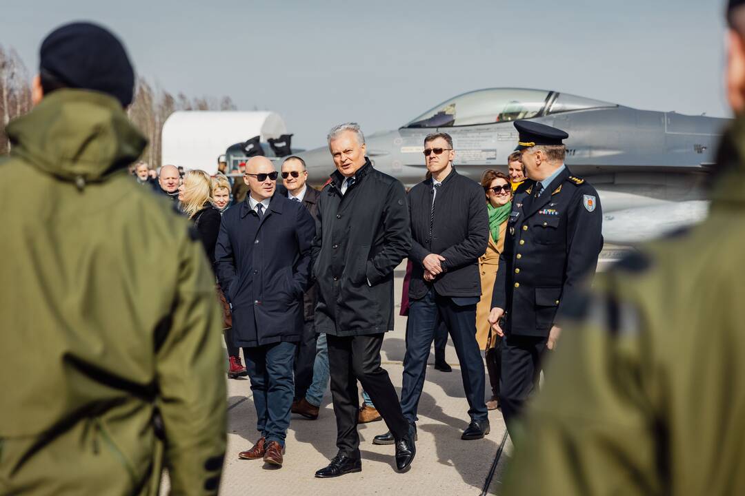 NATO oro policijos misiją Baltijos šalyse vykdančių pajėgų apsikeitimo ceremonija